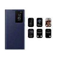 new Original For Samsung Clear View Smartphone Cover for Galaxy S22 Ultra S-View Flip Cover Shockpro