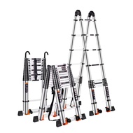 HY-D 9LA3Wholesale Aluminium Alloy Herringbone Ladder Household Ladder Stainless Steel Lifting Stairs Telescopic Ladder
