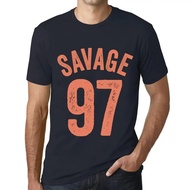 Tops Casual Streetwear  Savage 97 Graphic Design Gift 97 Birthday Mens T-Shirt