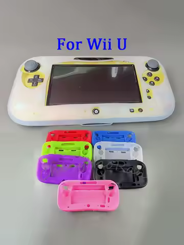 Case Wii U 1PC Soft Silicone Rubber Full Body Protector For Wii U Gel Case Cover Skin Shell For Wii 