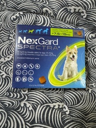 NexGard SPECTRA®驅蟲 咀嚼片7.5kg-15kg (3粒裝）
