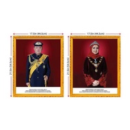 Bingkai Potret Agong & Permaisuri ( Price is for 1 set 2PCS)
