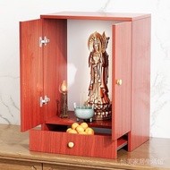 , New Chinese Style Altar Buddha Shrine Household Incense Burner Table Tribute Table Altar Buddha Niche Simple Small Economical Buddha Table for Table Cabinet XKT3