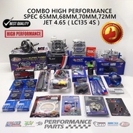 COMBO JET 4.65MM LC135 4S/LC4S (LEO/NLK) HIGH PERFORMANCE SPEC 65MM,68MM,70MM,72MM ( KOMBO JET ROD)