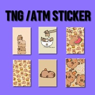 ( Capybara ) Touch n Go Card Sticker Cover / TNG/MASTER/VISA/CREDIT/DEBIT CARD Printing DIY Film