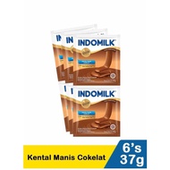SUSU INDOMILK RENCENG ISI 6pcs - SUSU INDOMILK COKLAT SUSU INDOMILK PUTIH