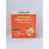 Bio-Life Non Acidic Vitamin C & Bioflavonoids 90'sx2