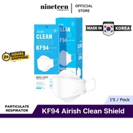 🇰🇷 KF94 Airish Plus Clean Shield Particulate Respirator-Individual Packed (Made in KOREA)