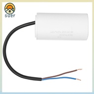 SUERHD CBB60 Run Capacitor, Wire Lead Capacitor Durable Motor Start Capacitor Motor Run Capacitor, 2