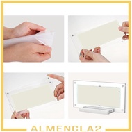 [Almencla2] Durable Acrylic Dollar Bill Display Frame with Magnetic Closure Clear Holder Case for Ho