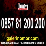 Nomor Cantik IM3 Indosat Prabayar Support 5G Nomer Kartu Perdana 0857 81 200 200
