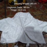 White Long Sleeve Fur Bolero