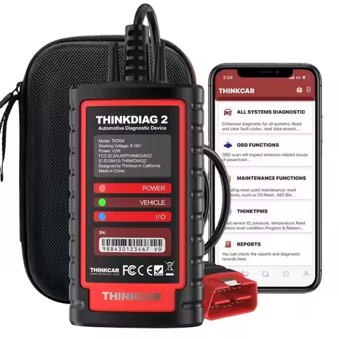 2025 Thinkdiag 2 THINKCAR Thinkdiag2 OB-D2 Scanner All System Support CAN FD Full Car Software 1 Yea