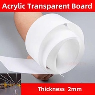 Long Strip Acrylic Transparent Sheet Frosted Milky White Diffusion Board Bendable Light Strip Light 
