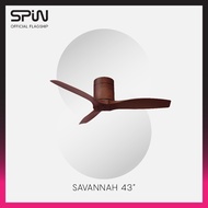 SPIN Savannah (Walnut Grain) 3 Blades (43inch / 52inch / 60inch) Ceiling Fan