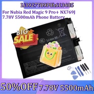 For Nubia Red Magic 9 Pro+ NX769J 7.78V 5500mAh Phone Battery New Li3927T89P8h613485 7.78V 5500mAh H