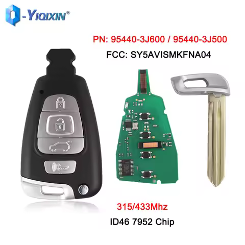 YIQIXIN Auto Fob Car Key For Hyundai Veracruz 2007 2008 2009 2010 2011 2012 Remote Card SY5AVISMKFNA