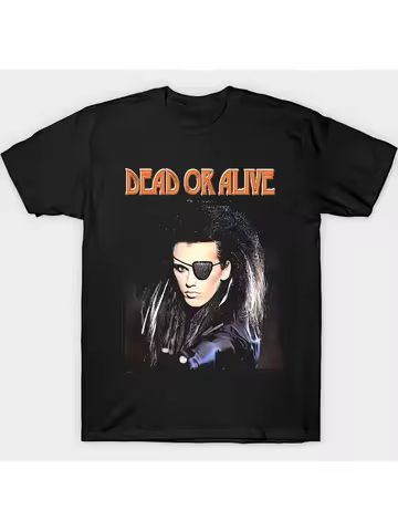 Men's Dead or Alive Band Iconic Logo T-Shirt - Unisex 100% Cotton Soft Round Neck Tee with Iconic Mu