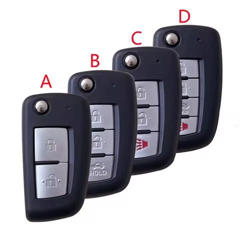 2/3/4 Buttons Remote Car Key Shell Case For Nissan Qashqai Sunny NV200 J11 Pulsar C13 Juke X-Trail T