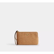 [INCOMING ETA 30 DAYS] Large Corner Zip Wristlet in Toast (CEF69)
