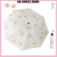 Umbrella Cute Capybara Automatic UV Protection Sunscreen Vinyl Folding Windproof Umbrella