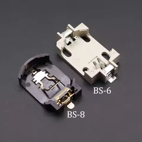 5PCS CR2032 Battery Holder For FC SFC NES SNES N64 Game Card BS-6 BS-8 3V CR2025 CR2032 ML203 Button