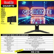 GIGABYTE M28U (UHD 4K/IPS/28''/144HZ/1MS/FLAT/HDR400) GAMING MONITOR