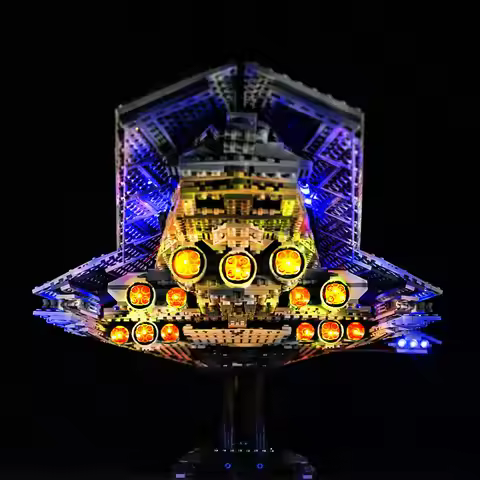 LED Light Kit For LEGO Super Star Destroyer Wars 10221 Lamp DIY Toys Gift (Not Include Building Bloc