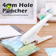 QIUJUU Hole Punch|Labor-saving 4mm Single Hole Puncher, Minimalist DIY Craft Loose-leaf Binding Tool