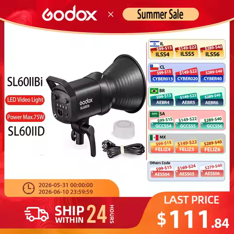 Godox SL60IIBi SL60IID COB LED Video Light 2.4G Wireless/Bluetooth Control Continuous Light Bowens M