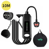 13A EV Charging Type 2 UK 3Pin Plug EV Charger 5M/10M Cable
