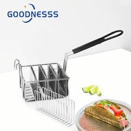 8 Mould Taco Basket Nickel Plated Taco Shell Basket