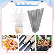 Stainless steel satay skewer tool bbq skewer 33cm stainless steel barbecue satay skewer