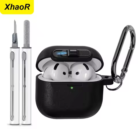 Security Lock Cover For Airpods 4 ANC Earphone Protector Case TPU Headset Protective Cover For Funda