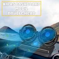 Kipas Angin Mobil Double-Headed Fan Aksesoris Mobil Interior - Kipas Mobil 12/24 Volt Double Fan CT