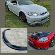 Civic'99 EK PU6111 Flugel Style Front V-Lip Without Paint