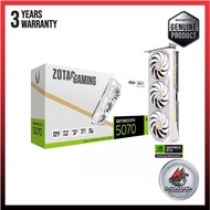 ZOTAC GAMING GeForce RTX 5070 AMP WHITE EDITION 12GB GDDR7 192bit 6144CC DX12 NVIDIA DLSS 4 GPU ZT-B