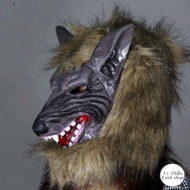 Hl furry wolf mask and wolf gloves Wolf Claw Halloween Mask