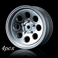 MST Rc Car Rims 58H 1.9 Flat silver Wheel 1/10 Crawler Rims 4pcs mn999 HBR1001