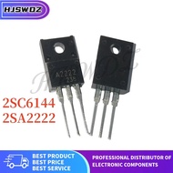 10pcs New 2SA2222 2SC6144 TO-220F A2222 C6144 TO-220 each (5 pieces A2222 + 5 pieces C6144) In Stock