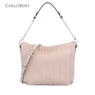 Carlo Rino Light Pink Willow Shoulder Crossbody Bag