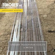 Spandek Transparan Ecolite 6 meter
