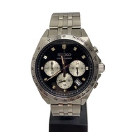 SEIKO mens watches quartz wrist watch analogues -- BLK SLV 8T63-02R0 Direct from Japan Secondhand