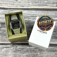 [CASIO] Digital Watch Vintage Series A168WEM-1 Men's Women's Kids Silver × Black International Model