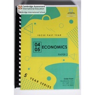 Past Year Papers Economics 0455 | Paper 1 Paper 2