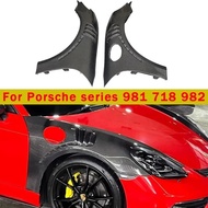 For Porsche 718 982 981 Cayman Boxste Carbon Fiber Fender Retrofit the Carbon fiber replacement leaf