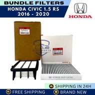FILTERS SET Cabin & Air Filters For Honda Civic 1.5 RS 2016-2020 - 17220-5AA-A00/80292-TJA-H01