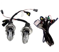 EZ online ไฟหน้ารถยนต์ H4 HID โคมไฟแกว่ง XENON HID พร้อมสายCONTROLLER ขั้วH4 H-L ค่าสี  6000K 1คู่ 5