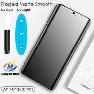 Anti-Fingerprint UV Light Full Glue Curved Matte Tempered Glass For OPPO Reno 12 11 10 Pro 5G A1 8T 