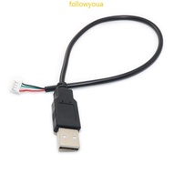 fol PH1 5 Female to USB 2 0 Male to 4 pin Data Cable  Transmission 30cm 12Inch